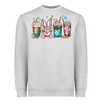 Heather Grey easter coffee cups Heavyweight Sweatshirt - MaliasSmallBusiness