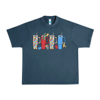 Midnight Navy autism Urban Heavy Tee - MaliasSmallBusiness