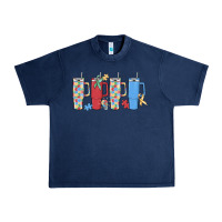 Navy autism Urban Heavy Tee - MaliasSmallBusiness