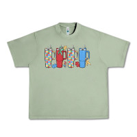 Oil Green autism Urban Heavy Tee - MaliasSmallBusiness