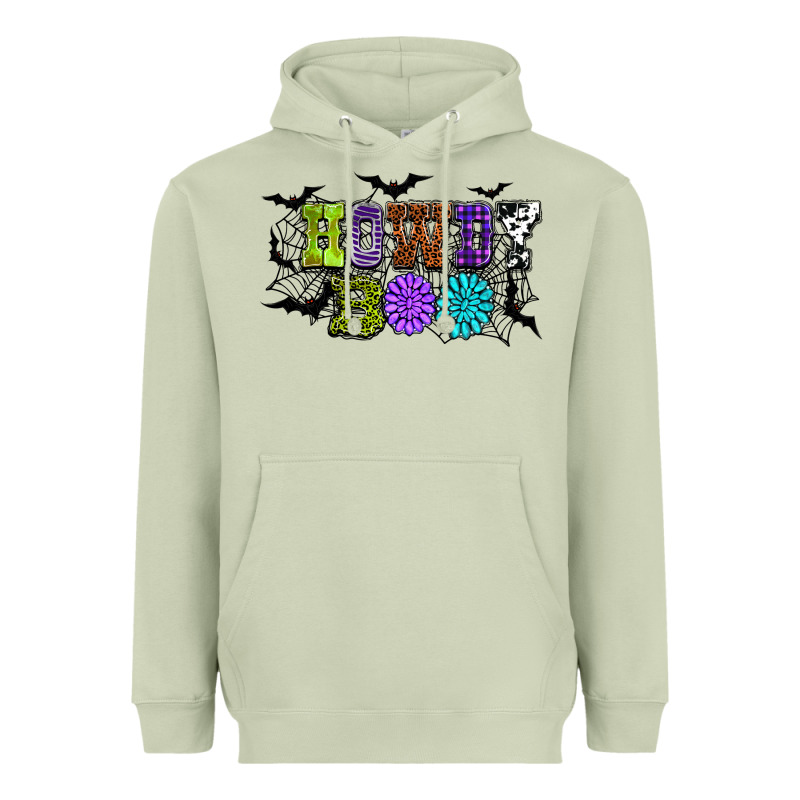 Halloween Howdy Boo Heavyweight Hoodie by NancyCooperArtShop | Teevron