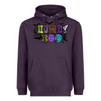 Plum Halloween howdy boo Heavyweight Hoodie - NancyCooperArtShop