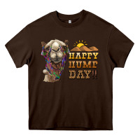 Chocolate Brown happy hump day camel Heavy Core Tee - BarkalooDesign