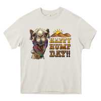 Cream happy hump day camel Heavy Core Tee - BarkalooDesign