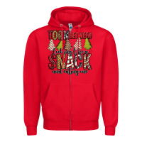 Red torn between looking like a snack and eating one christmas cake Zipper Hoodie - Jasminsmagicworld