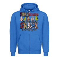 True Royal torn between looking like a snack and eating one christmas cake Zipper Hoodie - Jasminsmagicworld
