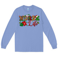 Colony Blue nurse life christmas Long Sleeve Tee - NancyCooperArtShop