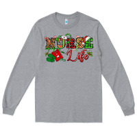 Heather Grey nurse life christmas Long Sleeve Tee - NancyCooperArtShop