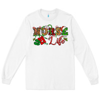 White nurse life christmas Long Sleeve Tee - NancyCooperArtShop