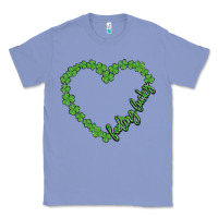 Colony Blue shamrock heart felling lucky Classic Tee - MaliasSmallBusiness
