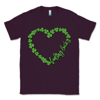 Plum shamrock heart felling lucky Classic Tee - MaliasSmallBusiness