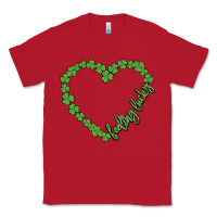 Red shamrock heart felling lucky Classic Tee - MaliasSmallBusiness