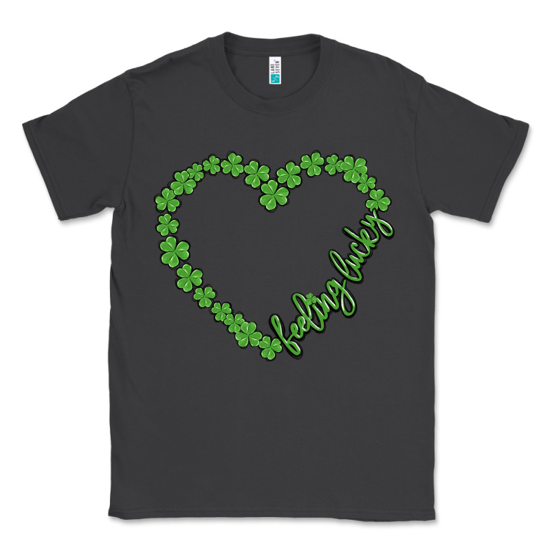Shamrock Heart Felling Lucky Classic Tee by MaliasSmallBusiness | Teevron