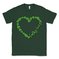 Sports Green shamrock heart felling lucky Classic Tee - MaliasSmallBusiness