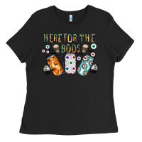 Black here for the boos Ladies Tee - CowhideDigitalArt