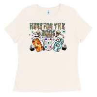 Bone here for the boos Ladies Tee - CowhideDigitalArt