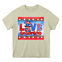 Mossy love america gnome Heavy Core Tee - HRA Design Shop