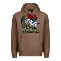 Chestnut Red white rawr 4th of july Premium Hoodie - HowdyJamesFarm