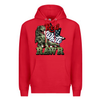 Red Red white rawr 4th of july Premium Hoodie - HowdyJamesFarm