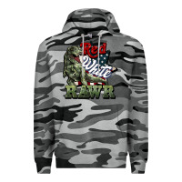 Slate Camo Red white rawr 4th of july Premium Hoodie - HowdyJamesFarm