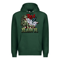 Sports Green Red white rawr 4th of july Premium Hoodie - HowdyJamesFarm