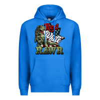 True Royal Red white rawr 4th of july Premium Hoodie - HowdyJamesFarm