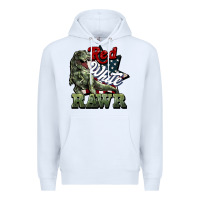 White Red white rawr 4th of july Premium Hoodie - HowdyJamesFarm