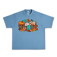 Pebble Blue nurse with fall element Urban Heavy Tee - AdoDesignShop