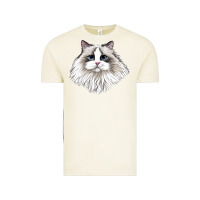 Vintage Arctic Ragdoll Face Cat Vintage Tee - LillyAllenDesigns