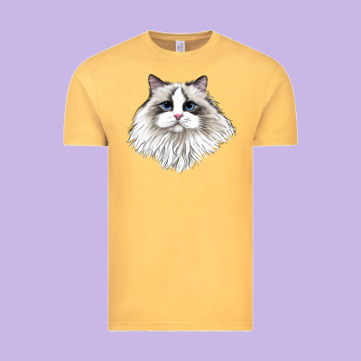 Ragdoll Face Cat Vintage Tee Designed By Lillyallendesigns