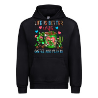 Black Life Is Better With Coffee And Plants Cactus Coffe Urban Hoodie - FaDigitalArtStudio