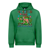 Emerald Life Is Better With Coffee And Plants Cactus Coffe Urban Hoodie - FaDigitalArtStudio
