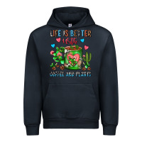 Navy Life Is Better With Coffee And Plants Cactus Coffe Urban Hoodie - FaDigitalArtStudio