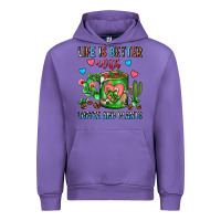 Tulip Life Is Better With Coffee And Plants Cactus Coffe Urban Hoodie - FaDigitalArtStudio