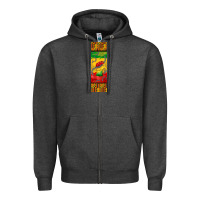 Charcoal Heather juneteenth pen wrap Zipper Hoodie - BarkalooDesign
