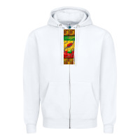 White juneteenth pen wrap Zipper Hoodie - BarkalooDesign