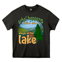 Asphalt what happens at the lake stays at the lake Heavy Core Tee - HRA Design Shop