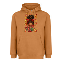 Meerkat one merry nana christmas afro messy bun Heavyweight Hoodie - texasbilliewilder