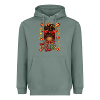 Sage one merry nana christmas afro messy bun Heavyweight Hoodie - texasbilliewilder