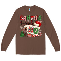 Chestnut santa's favorite ho Long Sleeve Tee - MaliasSmallBusiness
