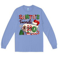 Colony Blue santa's favorite ho Long Sleeve Tee - MaliasSmallBusiness