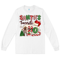 White santa's favorite ho Long Sleeve Tee - MaliasSmallBusiness