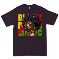 Plum black mom magic juneteenth Premium Tee - HRA Design Shop