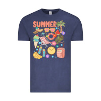 Vintage Denim retro summer Vintage Tee - JahusDesignShop