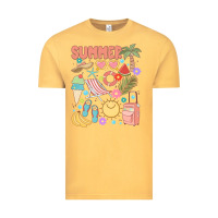Vintage Mustard retro summer Vintage Tee - JahusDesignShop