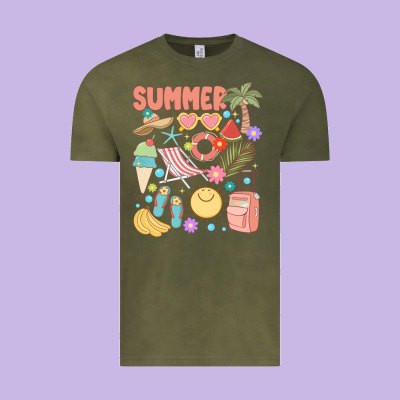 Retro Summer Vintage Tee Designed By Jahusdesignshop