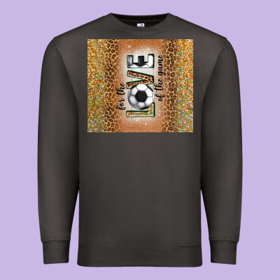 For The Love Of The Game With Soccer Tumbler Tbs Premium Sweatshirt Designed By Tumblerdesignbyshophia