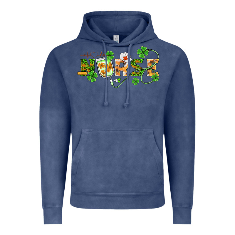 St Patricks Day Nurse Vintage Hoodie by BarkalooDesign | Teevron