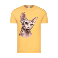 Vintage Mustard Sphynx Cat Vintage Tee - LillyAllenDesigns