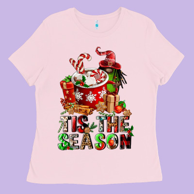 Tis The Season Ladies Tee Designed By Fadigitalartstudio